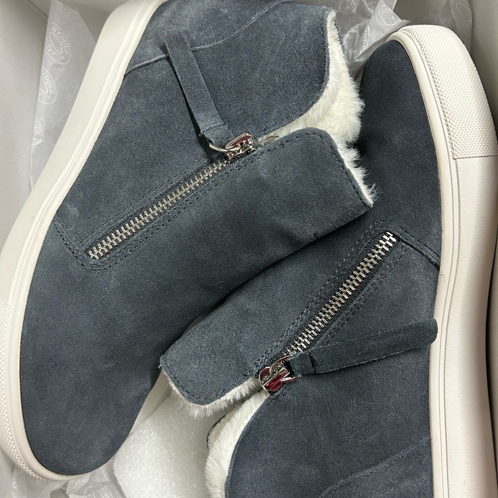 Steve Madden Women’s Suede, Fur Lined Caliber Sneaker
